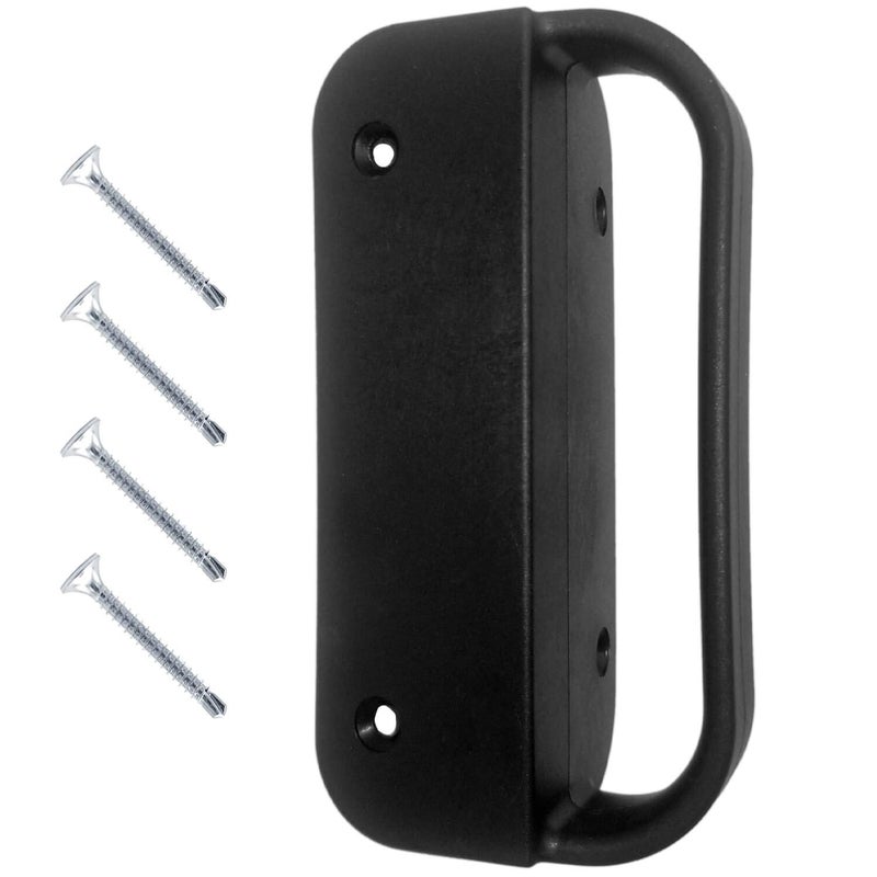 Jake Sales Universal Nylon GATE Handle -Black: Pull Works with Wood, Metal, or Vinyl Gates. (1 Pack) - Image 1